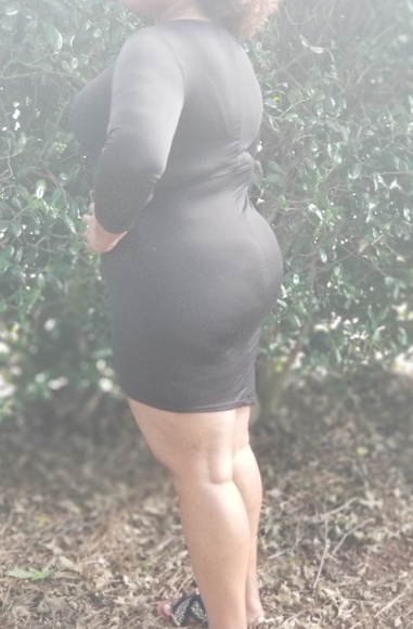 Asymmetric Black Dress - Picture 3 of 4